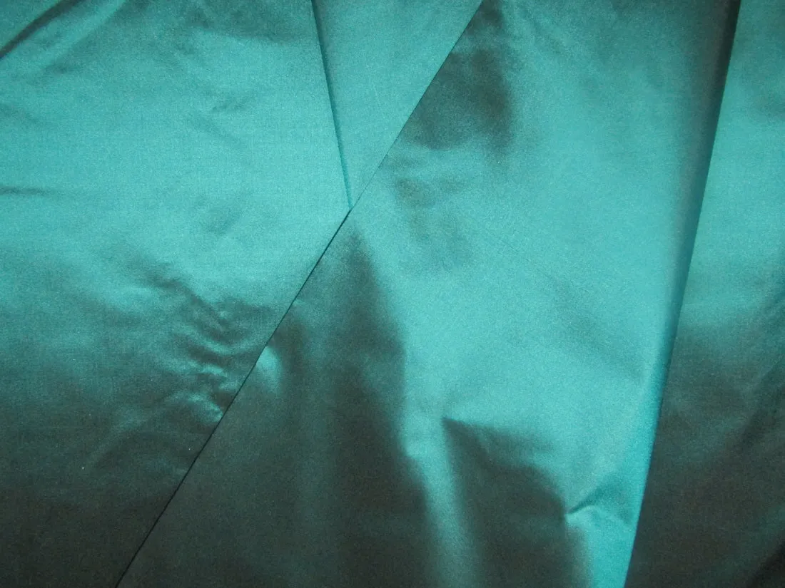 100% Pure Silk Taffeta 32 MOMME green x black color 54" wide TAF319[1]