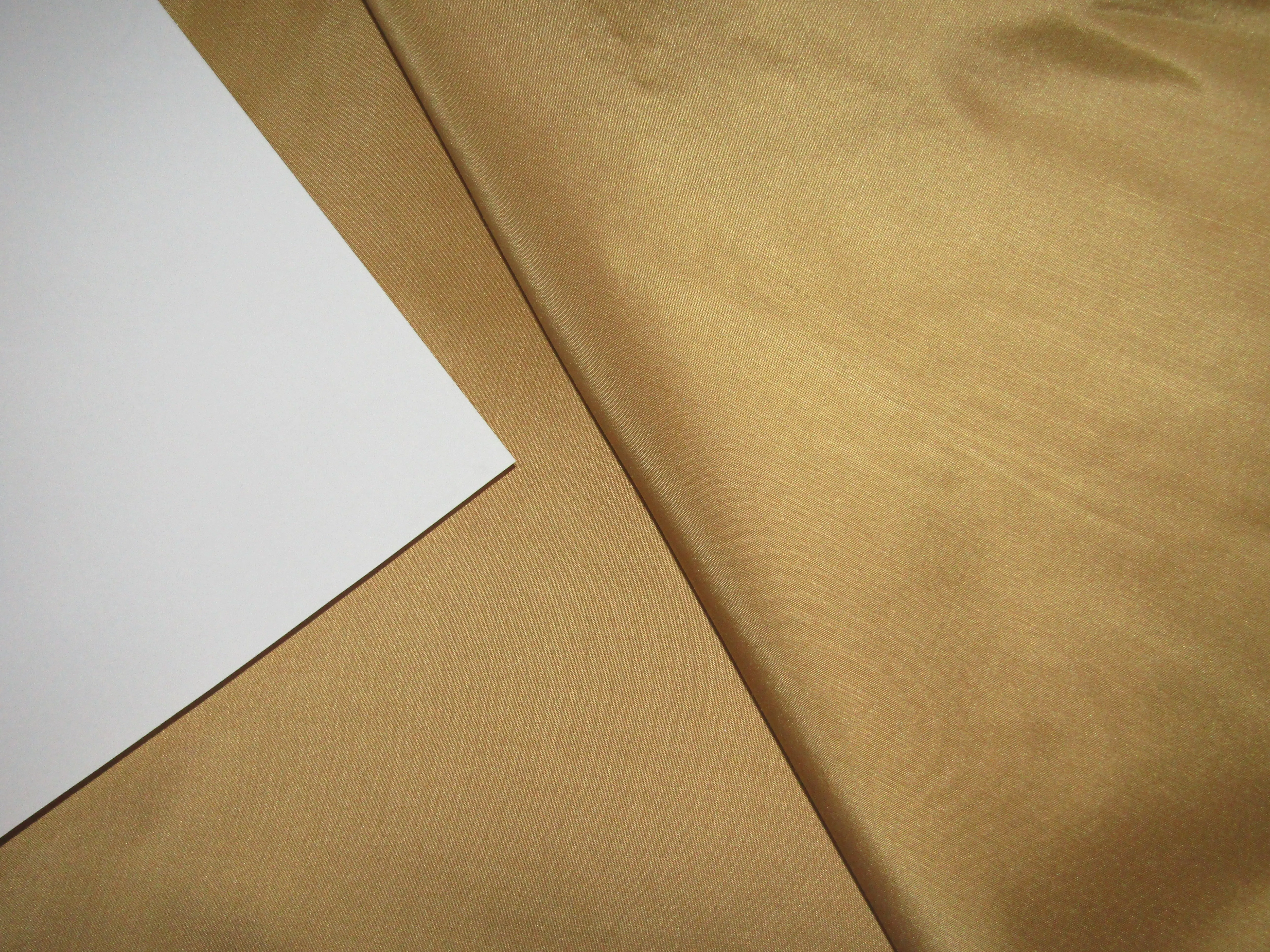 100% Pure SILK TAFFETA FABRIC Gold color 54" TAF335[1]