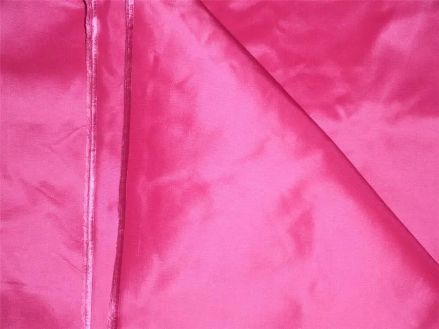 100% Pure Silk Taffeta Fabric Hot Pink 54&quot;TAF198[6]