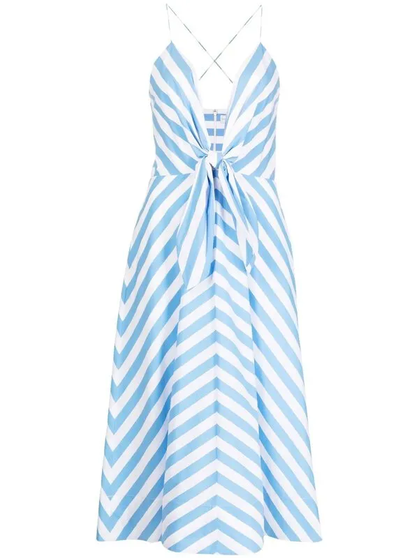 100 % silk taffeta sky blue and white colour stripe 54" wide [TAFS131]