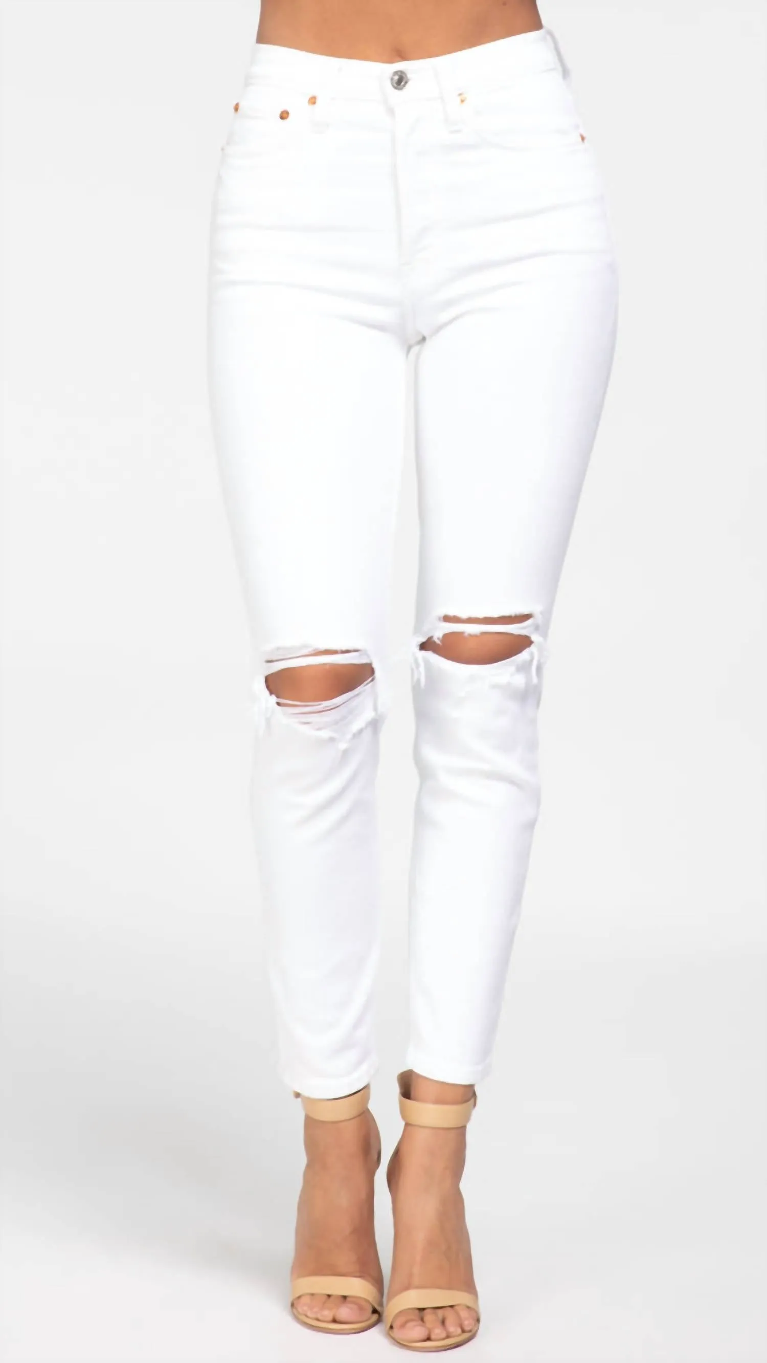 90s High Rise Ankle Crop