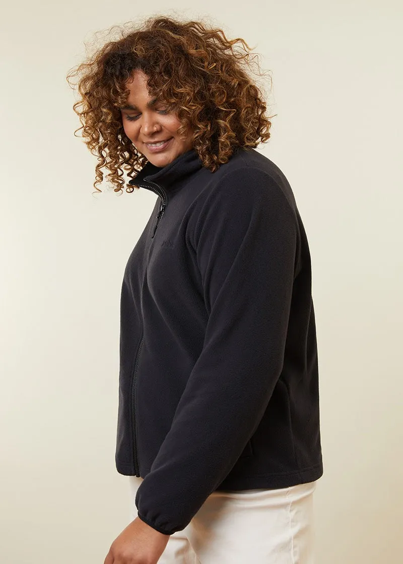 Amble Falls Zip Through Women’s Fleece Jacket Graphite Plus Sizes 2XL - 4XL