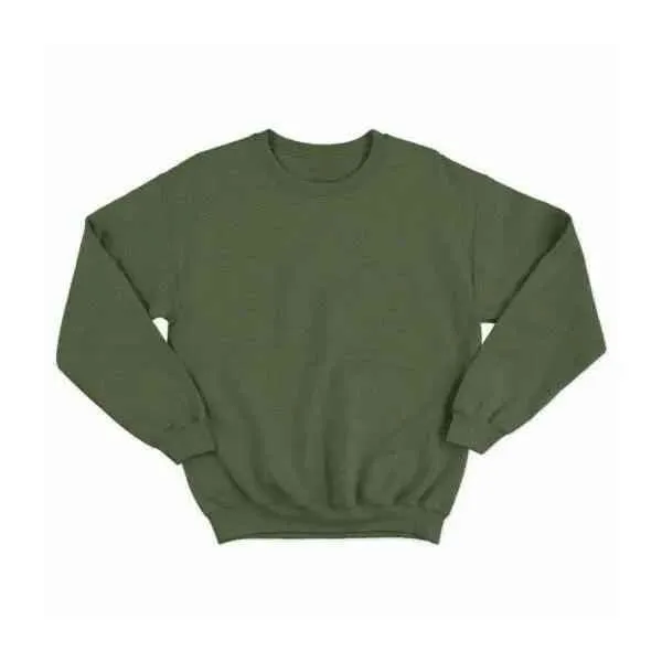 Basic Olive Green Sweatshirt
