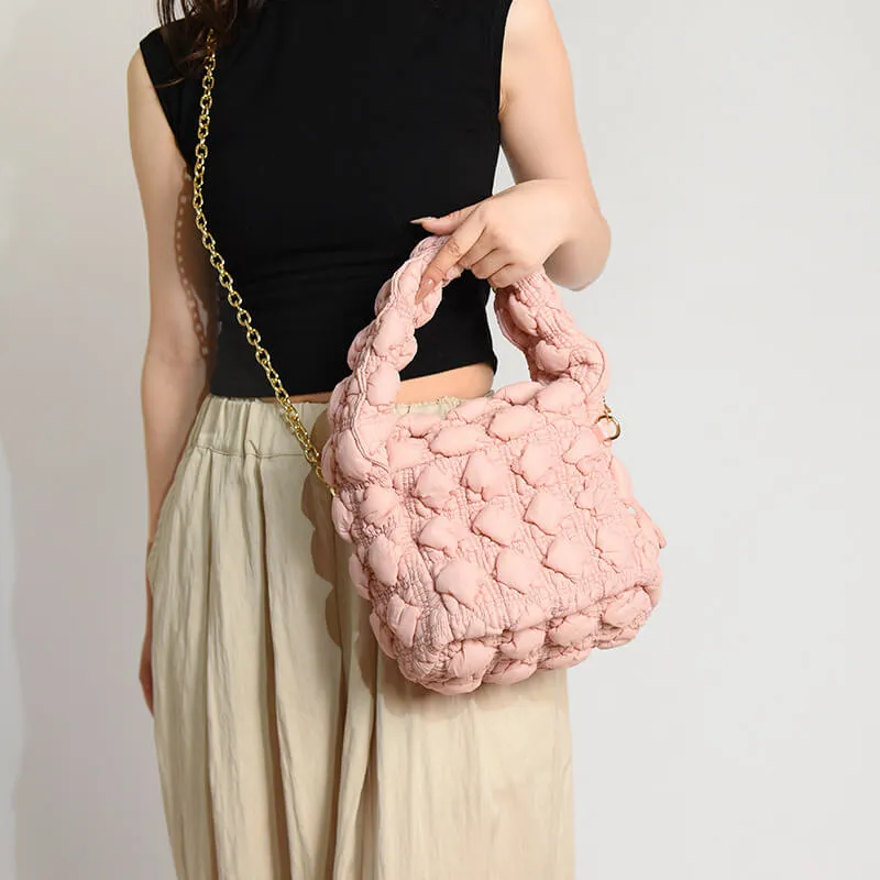 Colorful Square Bubble Puffer Bag-Showtown