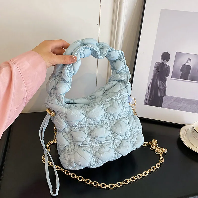 Colorful Square Bubble Puffer Bag-Showtown