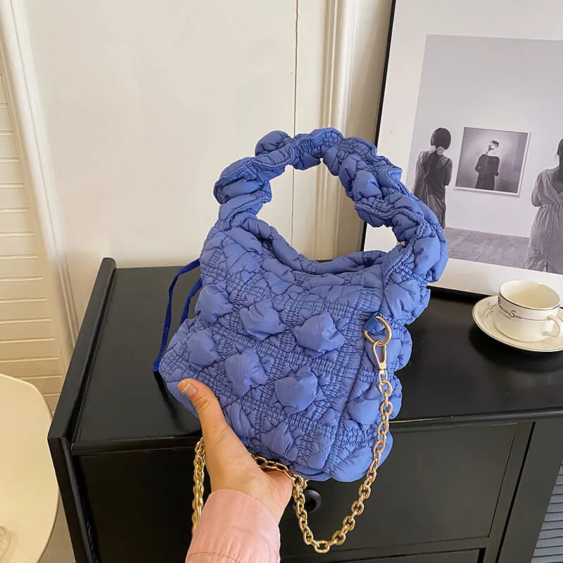 Colorful Square Bubble Puffer Bag-Showtown