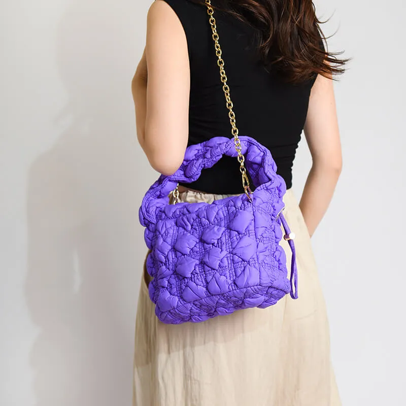 Colorful Square Bubble Puffer Bag-Showtown