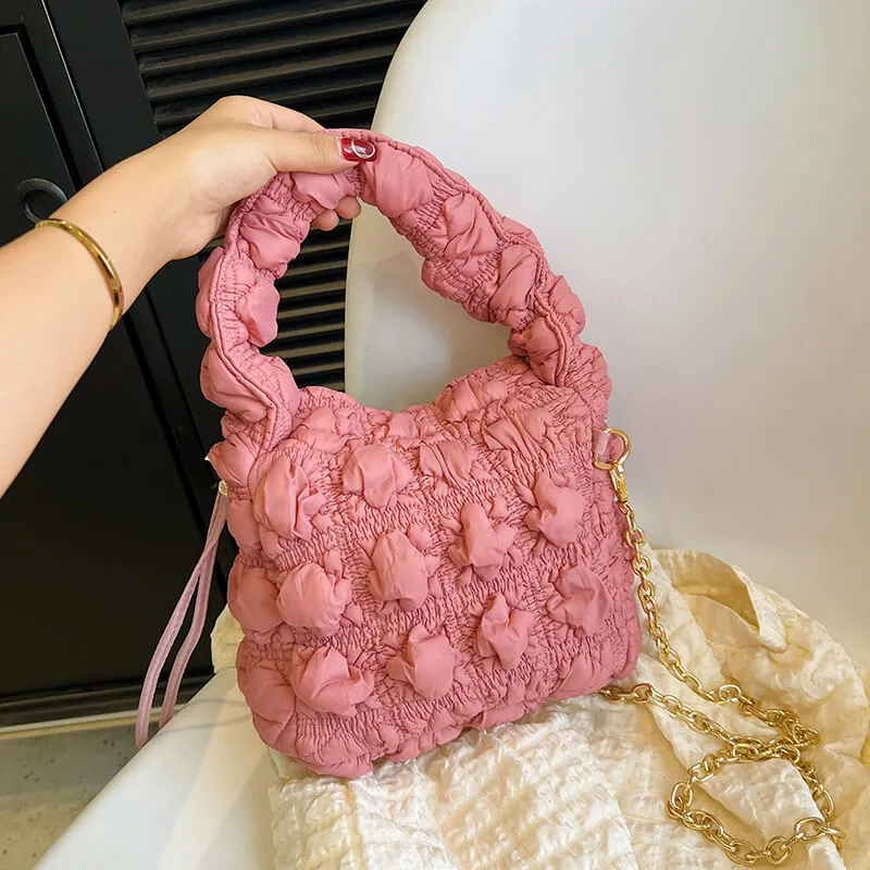 Colorful Square Bubble Puffer Bag-Showtown