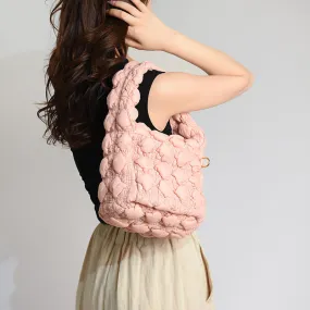 Colorful Square Bubble Puffer Bag-Showtown