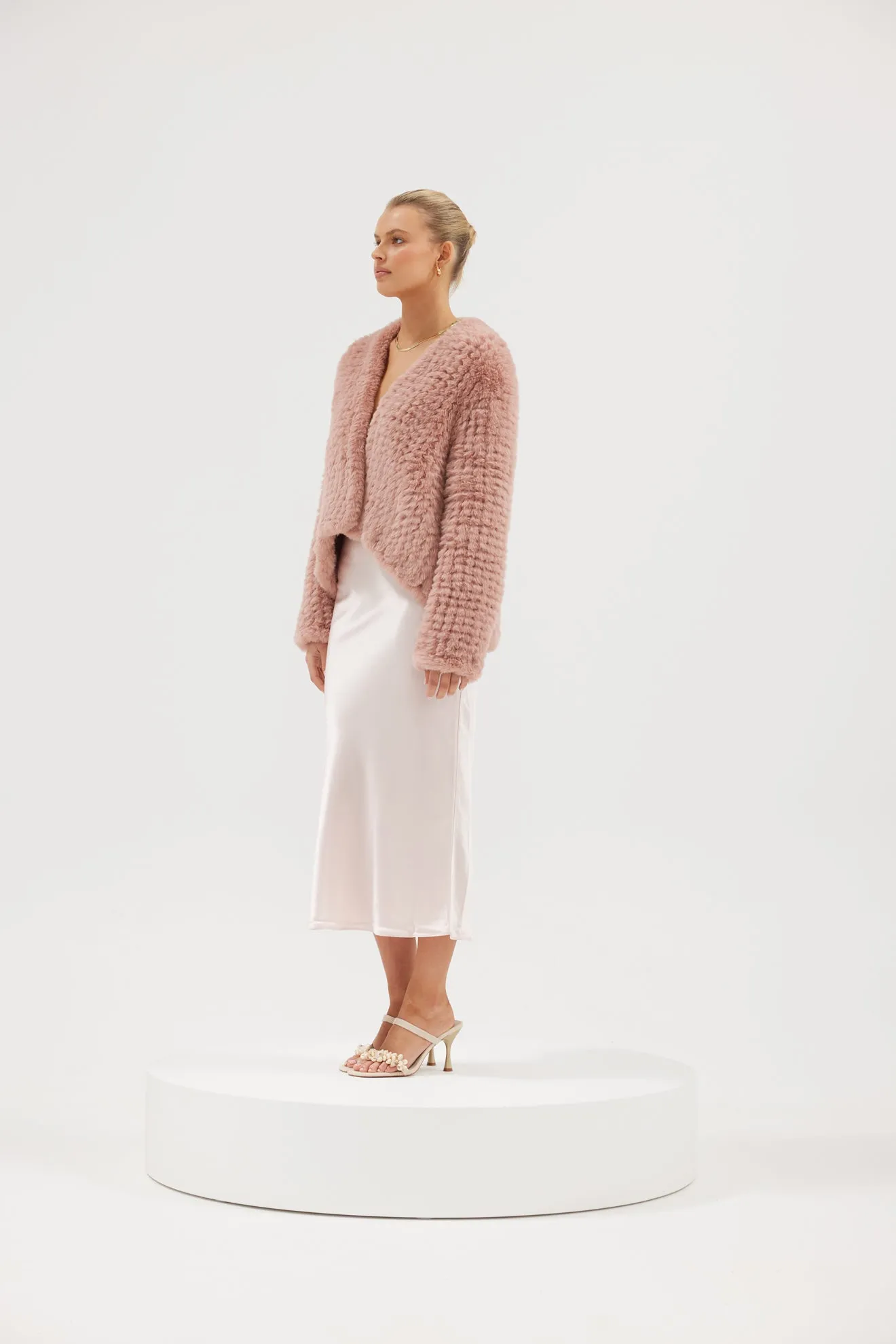 Faux Emma Jacket - Mauve
