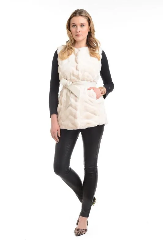 Fur Chevron Vest
