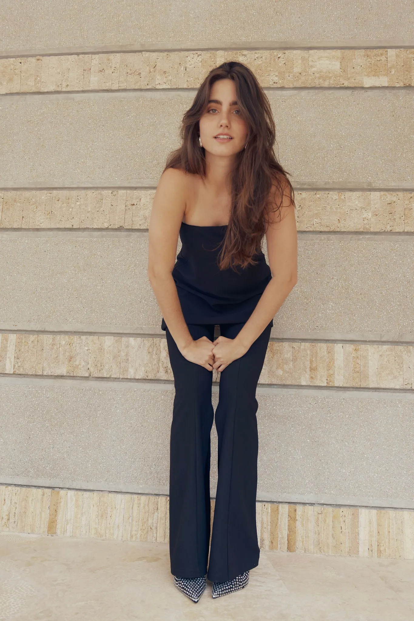 Gardenia High-Rise Flare Pant Black