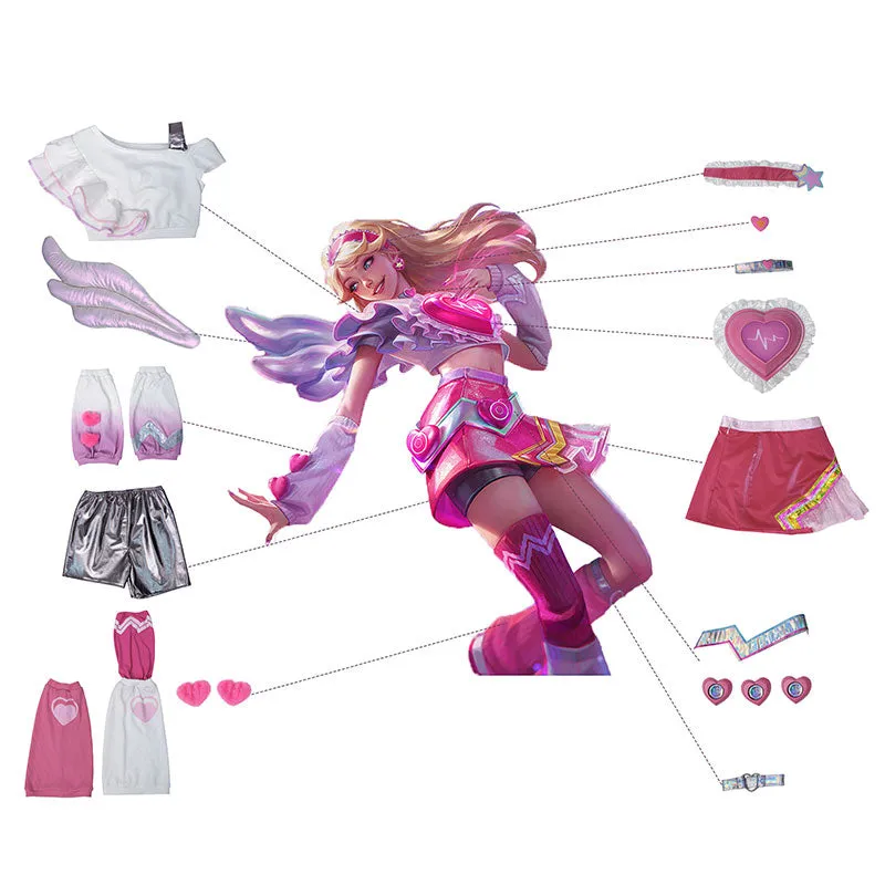 League Of Legends LOL Lovestruck Lux Cosplay Costume Halloween Costume