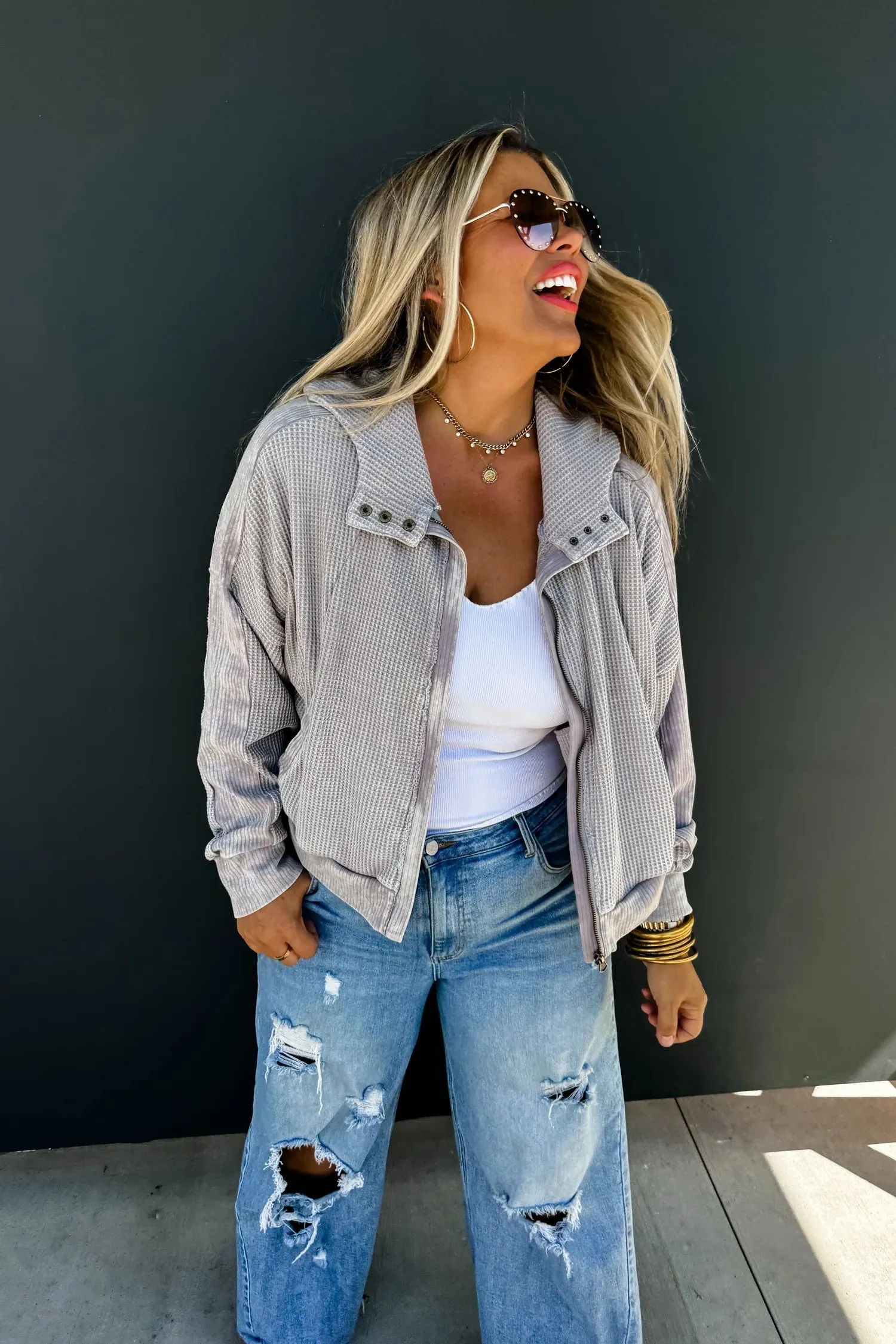 Maisie Mineral Wash Hooded Jacket