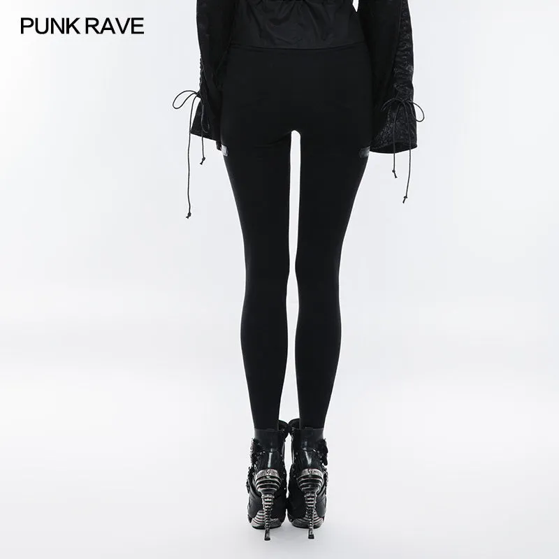OPK-158 Daily Punk Pants Hollow-out Stretchy Leggings