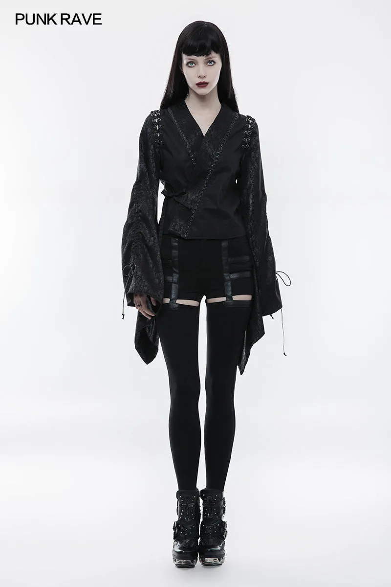 OPK-158 Daily Punk Pants Hollow-out Stretchy Leggings