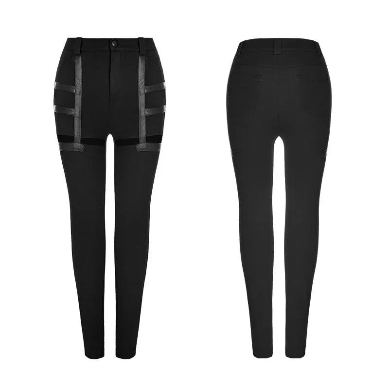 OPK-158 Daily Punk Pants Hollow-out Stretchy Leggings