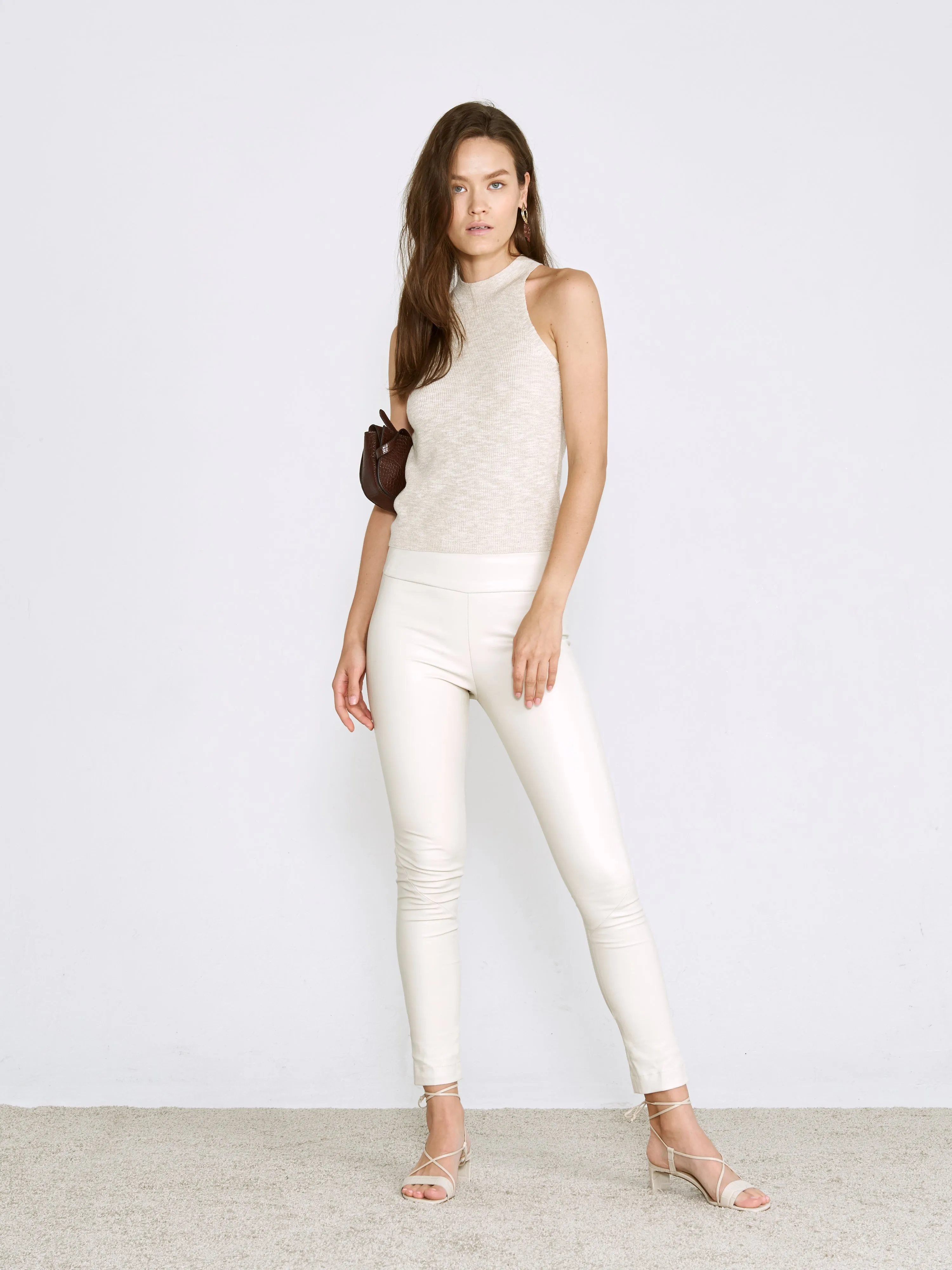 OT LEGGINGS CLAY LEATHER - OUT OF STOCK