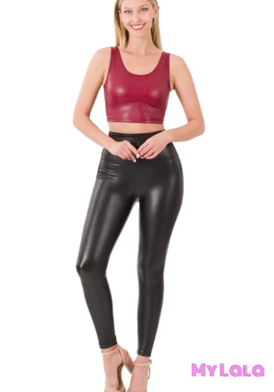 Shimmer Pleather Black (Yoga Band)