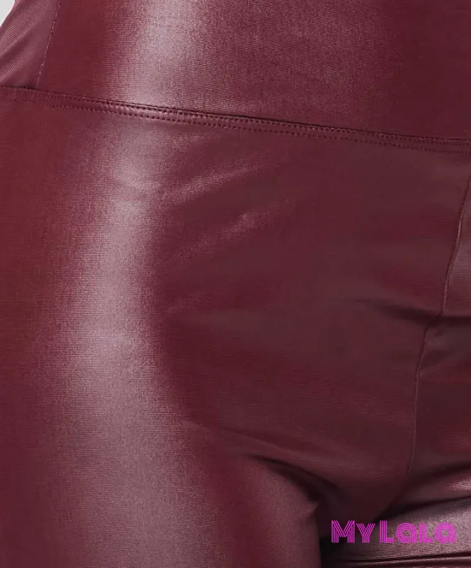 Shimmer Pleather Oxblood (Yoga Band)
