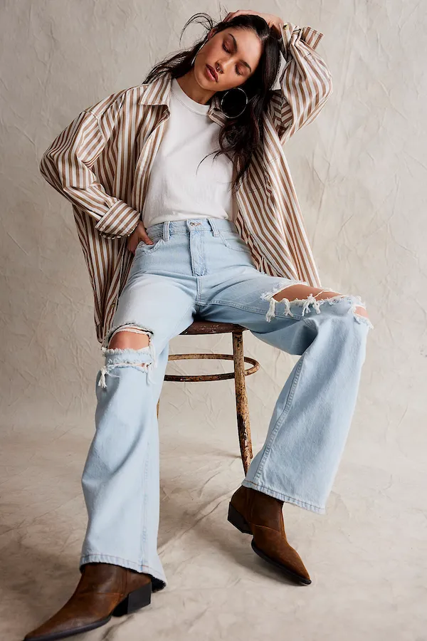 TINSLEY BAGGY HIGH RISE - FREE PEOPLE