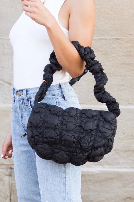 Versatile Convertible Quilted Puffer Crossbody Bag