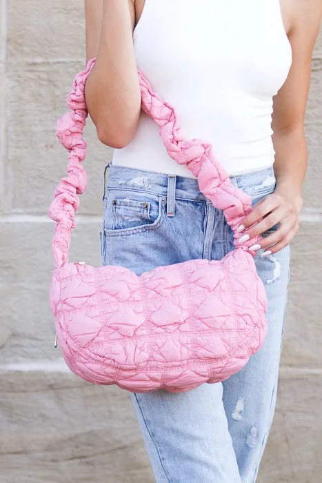 Versatile Convertible Quilted Puffer Crossbody Bag