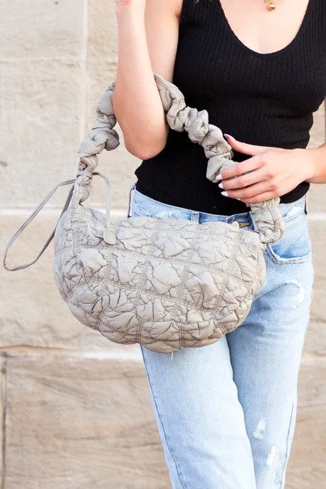Versatile Convertible Quilted Puffer Crossbody Bag