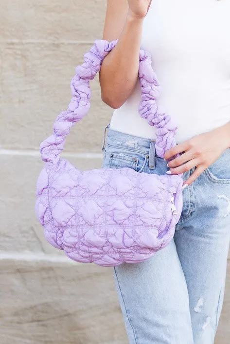 Versatile Convertible Quilted Puffer Crossbody Bag