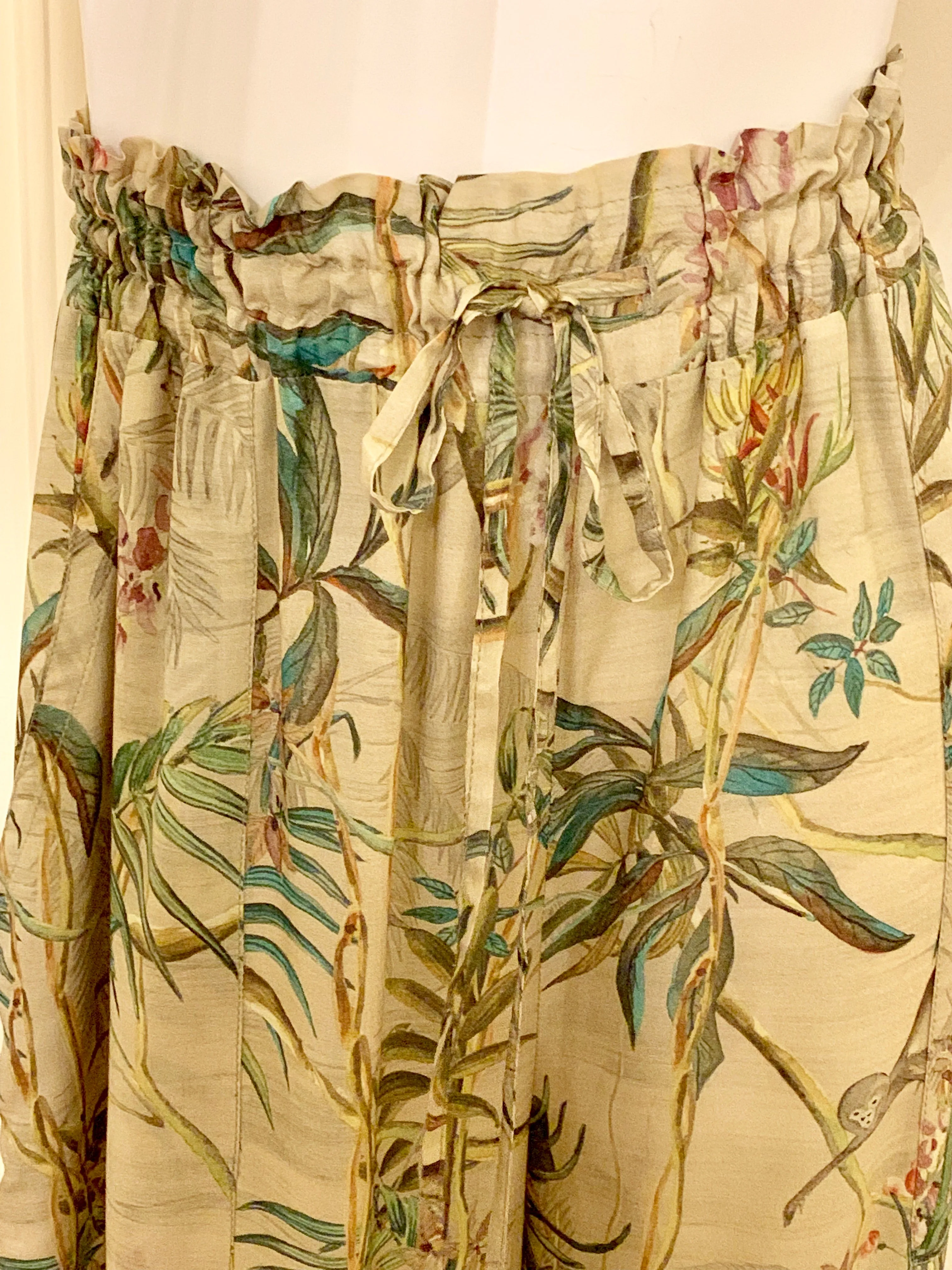 Wide leg monkey pants