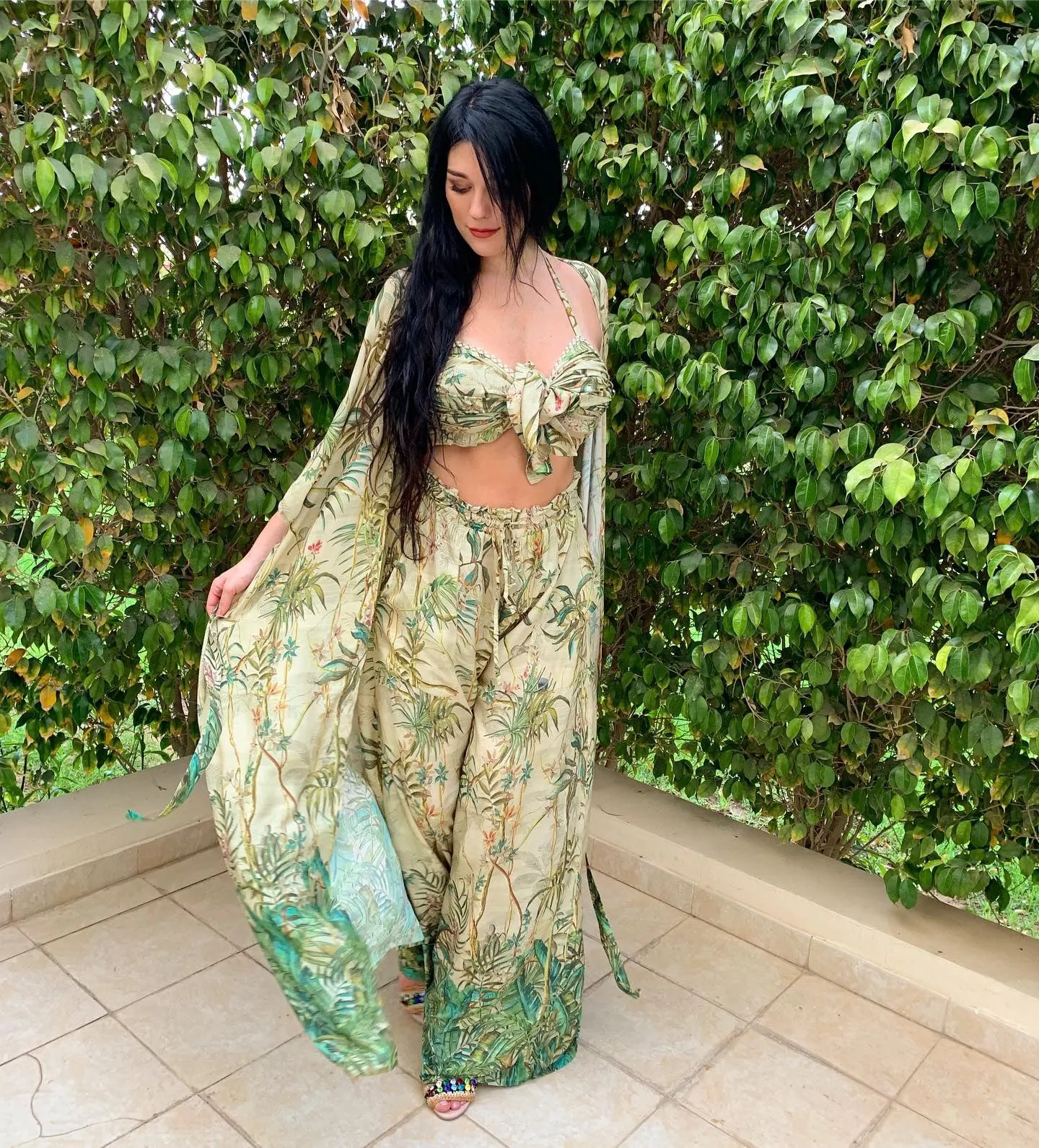 Wide leg monkey pants