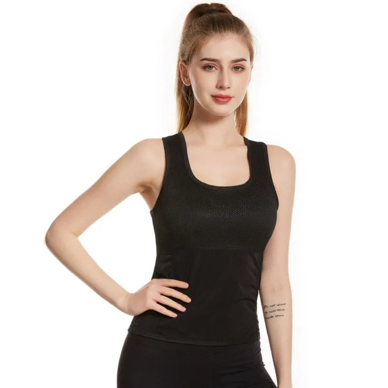 Women Fitness Waist Tank Tops