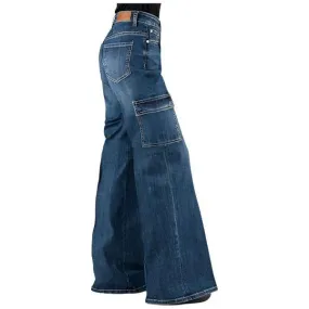 Women's Tin Haul High Rise Wide Leg Cargo Jean 10-054-0870-4000