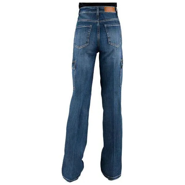 Women's Tin Haul High Rise Wide Leg Cargo Jean 10-054-0870-4000